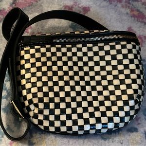 Clare V checkered Fanny